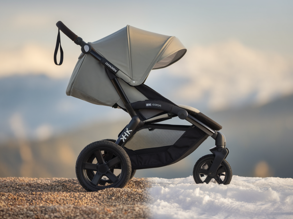 Quelle suspension choisir pour votre poussette selon le terrain (gravier, plage, neige) et modèles recommandés