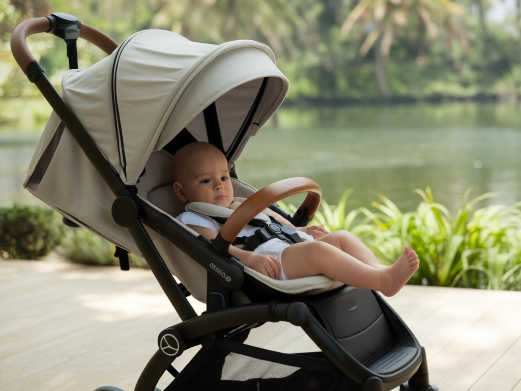 Poussette pour bébé avec reflux sévère : modèles offrant inclinaison réglable à 25°+, maintien lombaire et tests en conditions réelles